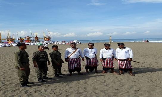 Pengamanan Upacara Melasti