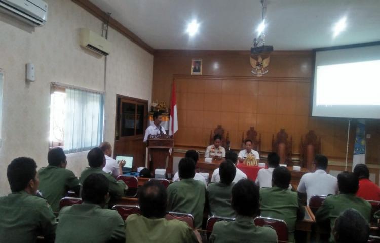 Bintek peningkatan Satlinmas Desa Munggu, Kec. Mengwi, Kab. Badung