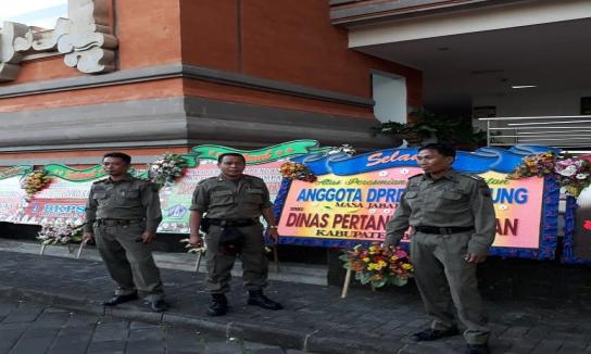 Pengamanan Pelantikan Anggota DPRD Badung periode 2019-2024