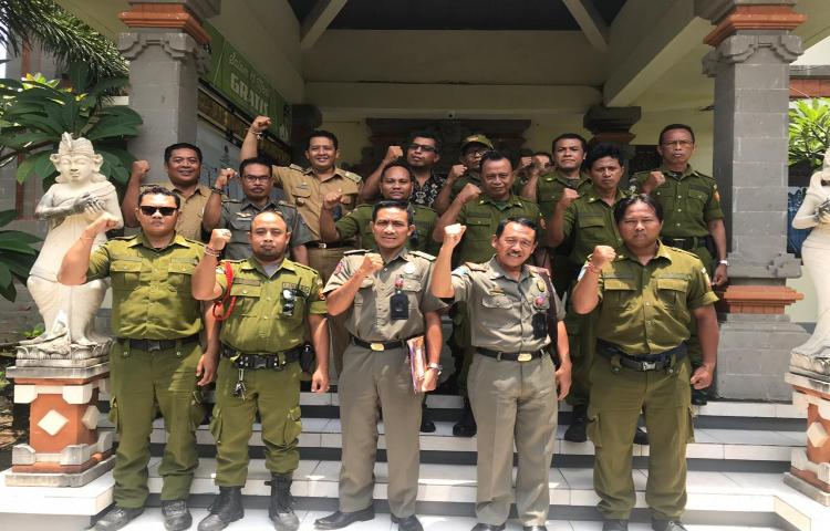 Monitoring dan Evaluasi Kegiatan Sat Linmas di Kel. Kuta dan Kel. Legian