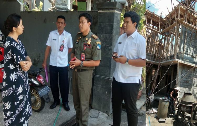 Penecekan Pengaduan Masyarakat terkait Pembangunan Rumah di areal Perumahan Dalung Permai